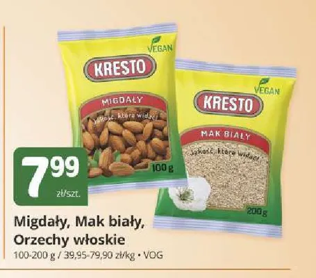 Migdały Kresto promocja w Marketvita
