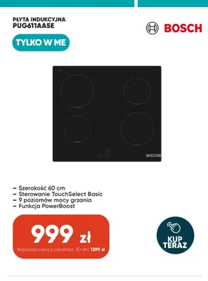 Płyta indukcyjna Bosch PUG611AA5E promocja w Max Elektro