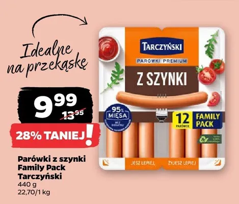 Parówki z szynki Family Pack promocja w Netto