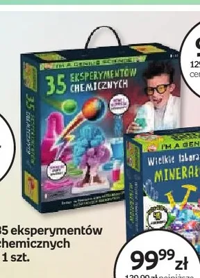 35 eksperymentów chemicznych I'm a Genius Science Lisciani promocja w Empik