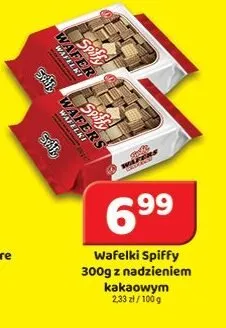 Wafelki Spiffy z nadzieniem kakaowym promocja w Delfin