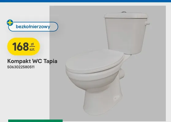 Kompakt Wc Tapia bezkołnierzowy promocja w Castorama