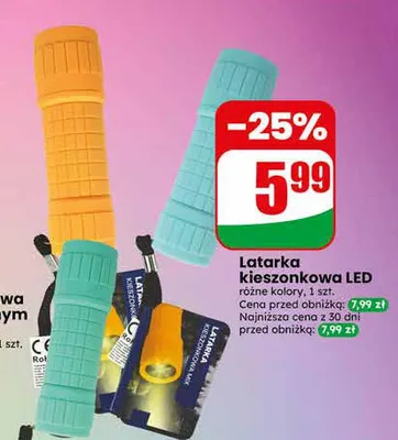Latarka kieszonkowa LED promocja w Dino