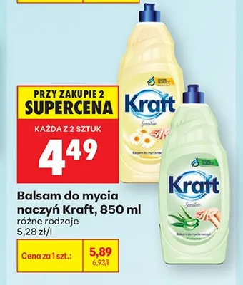 Balsam do mycia naczyń Kraft 850ml promocja w Biedronka