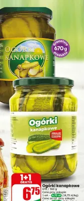 Ogórki kanapkowe promocja w Dino