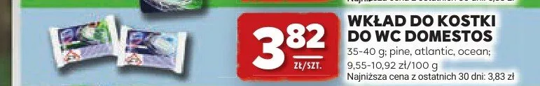 Wkład do kostki do WC ocean Domestos promocja w Stokrotka