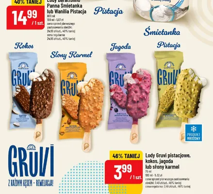 Lody Gruvi kokos promocja w POLOmarket