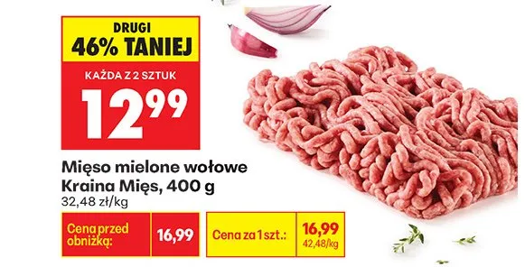 Mięso mielone wołowe promocja w Biedronka