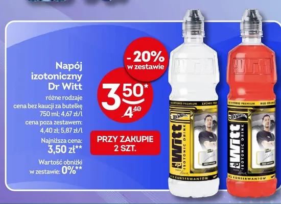 Napój izotoniczny Dr Witt Red Orange promocja w Żabka