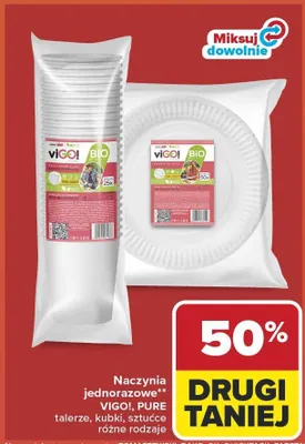 Naczynia jednorazowe kubki ViGO! Bio promocja w Carrefour Market