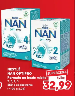 Formuła na bazie mleka NAN Optipro 4 Nestlé promocja w Kaufland