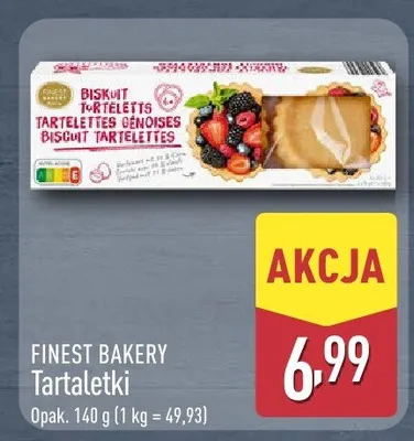 Tartaletki Finest Bakery promocja w Aldi