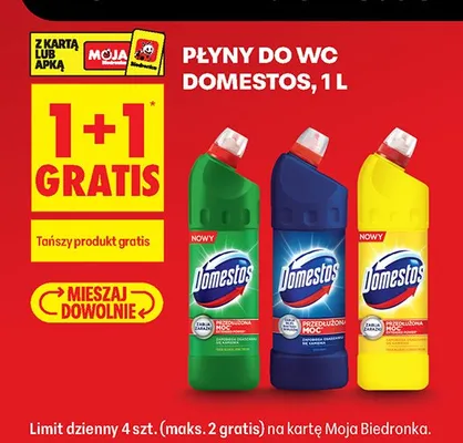 Płyn do WC Domestos promocja w Biedronka