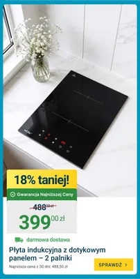 Płyta indukcyjna VOV z dotykowym panelem – 2 palniki promocja w ERLI
