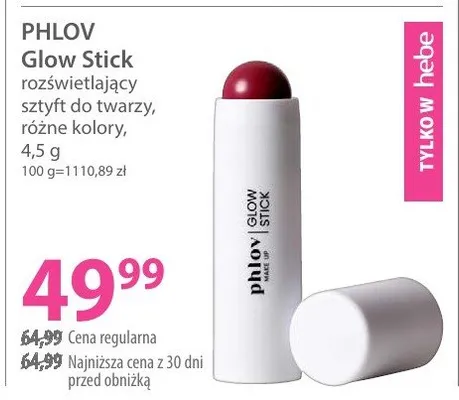 Glow Stick rozświetlający sztyft do twarzy, różne kolory promocja w Hebe