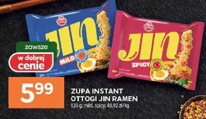 Zupa instant Ottogi Jin Ramen promocja w Stokrotka
