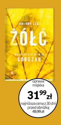 Książka Żółć. Kolory zła Małgorzata Oliwia Sobczak oprawa miękka promocja w Empik