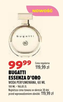 Woda perfumowana Bugatti Essenza D'Oro promocja w Drogerie Natura