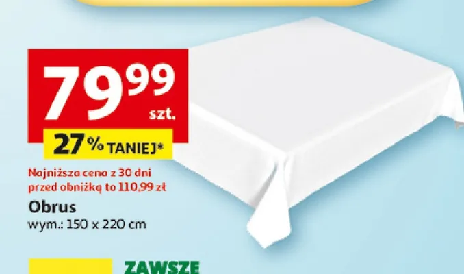 Obrus promocja w Auchan