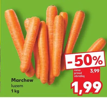 Marchew luzem promocja w Kaufland