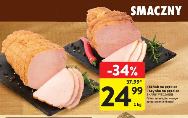 Schab na pętelce Skarby Wędzarni promocja w Intermarche