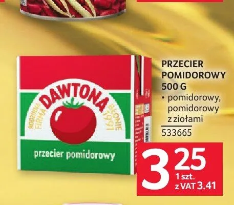 Przecier pomidorowy z ziołami Dawtona promocja w Selgros