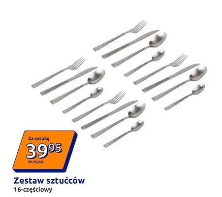 Zestaw sztućców 16-częściowy promocja w Action