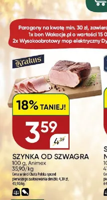 Szynka od szwagra Krakus promocja w Chata Polska