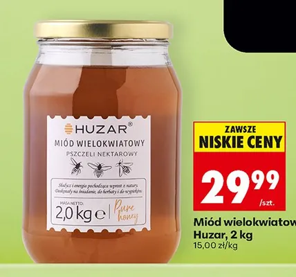Miód wielokwiatowy pszczeli promocja w Biedronka