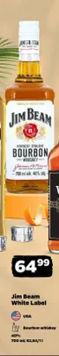 Bourbon whiskey Jim Beam White Label promocja w Netto