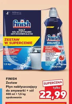 Zestaw płyn nabłyszczający do zmywarki Finish + sól promocja w Kaufland