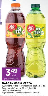 Napój Mio & Rio Ice Tea promocja w Stokrotka