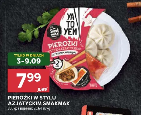 Pierożki w stylu azjatyckim z mięsem Smakmak promocja w Stokrotka