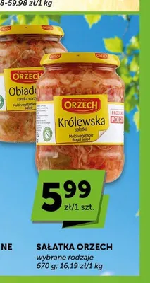 Sałatka królewska Orzech promocja w Groszek