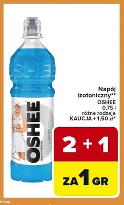 Napój izotoniczny OSHEE 0,75l promocja w Carrefour Express