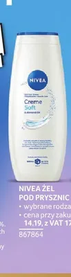 Żel pod prysznic Nivea Creme Soft promocja w Selgros