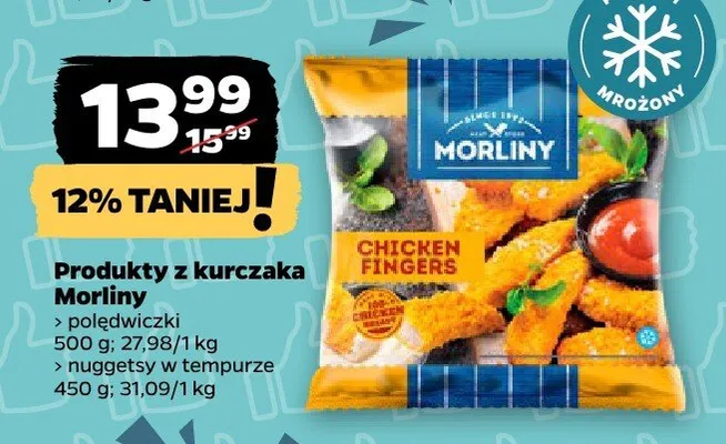Produkty z kurczaka nuggetsy w tempurze promocja w Netto