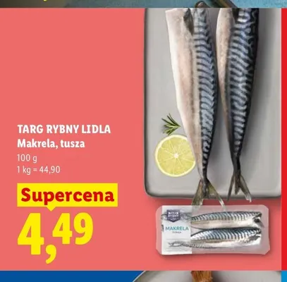 Makrela tusza Targ Rybny Lidla promocja w Lidl