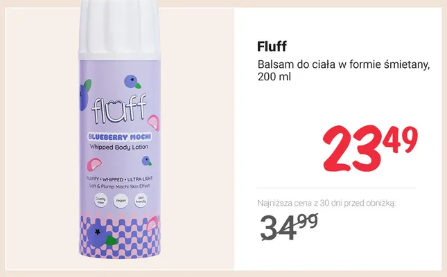 Balsam do ciała w formie śmietany Fluff promocja w Rossmann