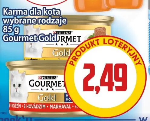 Karma dla kota Gourmet Gold z wołowiną promocja w Kupiec