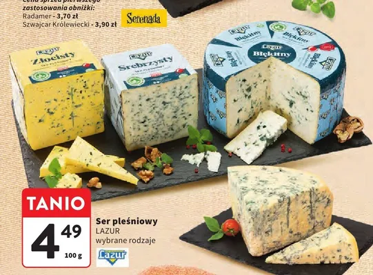 Ser pleśniowy Złocisty Lazur promocja w Intermarche