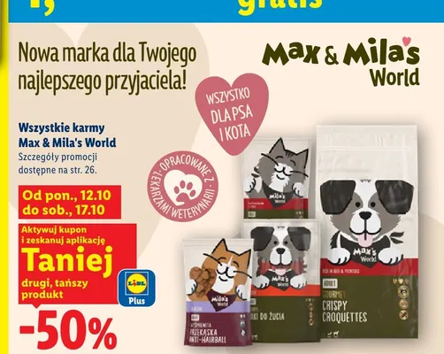 Karmy Max & Mila's World promocja w Lidl