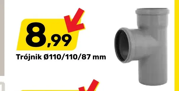 Trójnik Ø110/110/87 mm promocja w Bricomarche