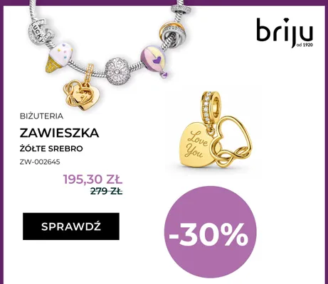 Zawieszka żółte srebro ZW-002645 promocja w Dzień Dziecka