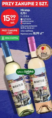 Wino Miratejo półwytrawne promocja w Żabka