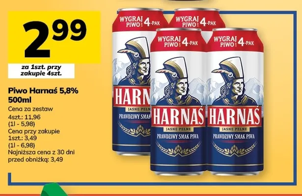 Piwo Harnaś 5,8% promocja w Hitpol