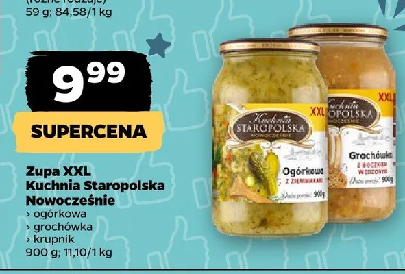 Zupa XXL Kuchnia Staropolska Nowocześnie krupnik promocja w Netto
