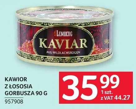 Kawior z łososia gorbusza 90 g promocja w Selgros