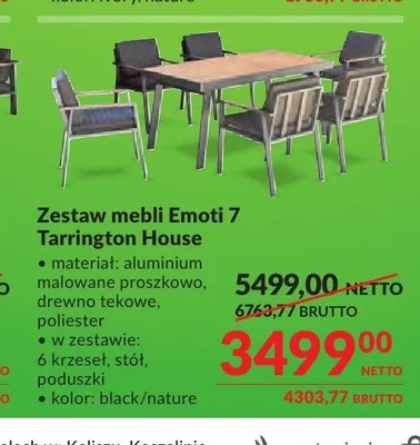 Zestaw mebli Emoti 7 Tarrington House promocja w Makro