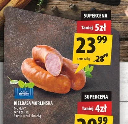 Kiełbasa morlińska MORLINY promocja w Arhelan